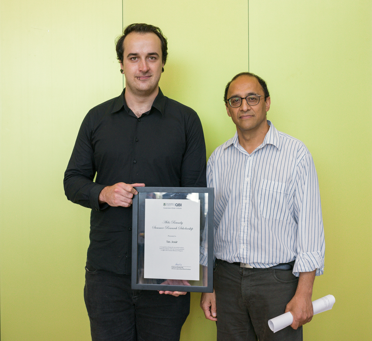 Tas Jouir is awarded the Aleks Brumby Summer Research Scholarship
