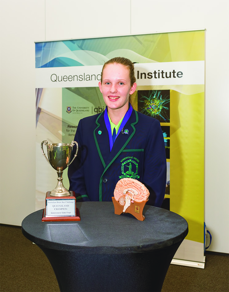 Abigail Green, Queensland Champion, competes at the Australian Brain Bee National Finals
